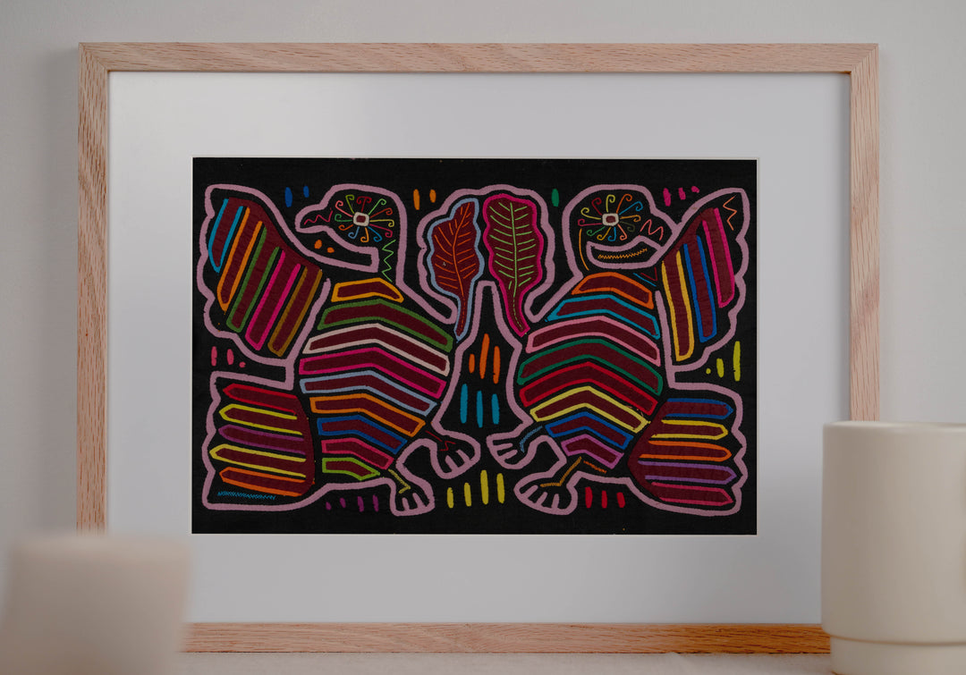 Black And Purple Fan Dancer Bird Mola