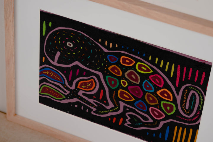 Black And Purple Jungle Critter Mola