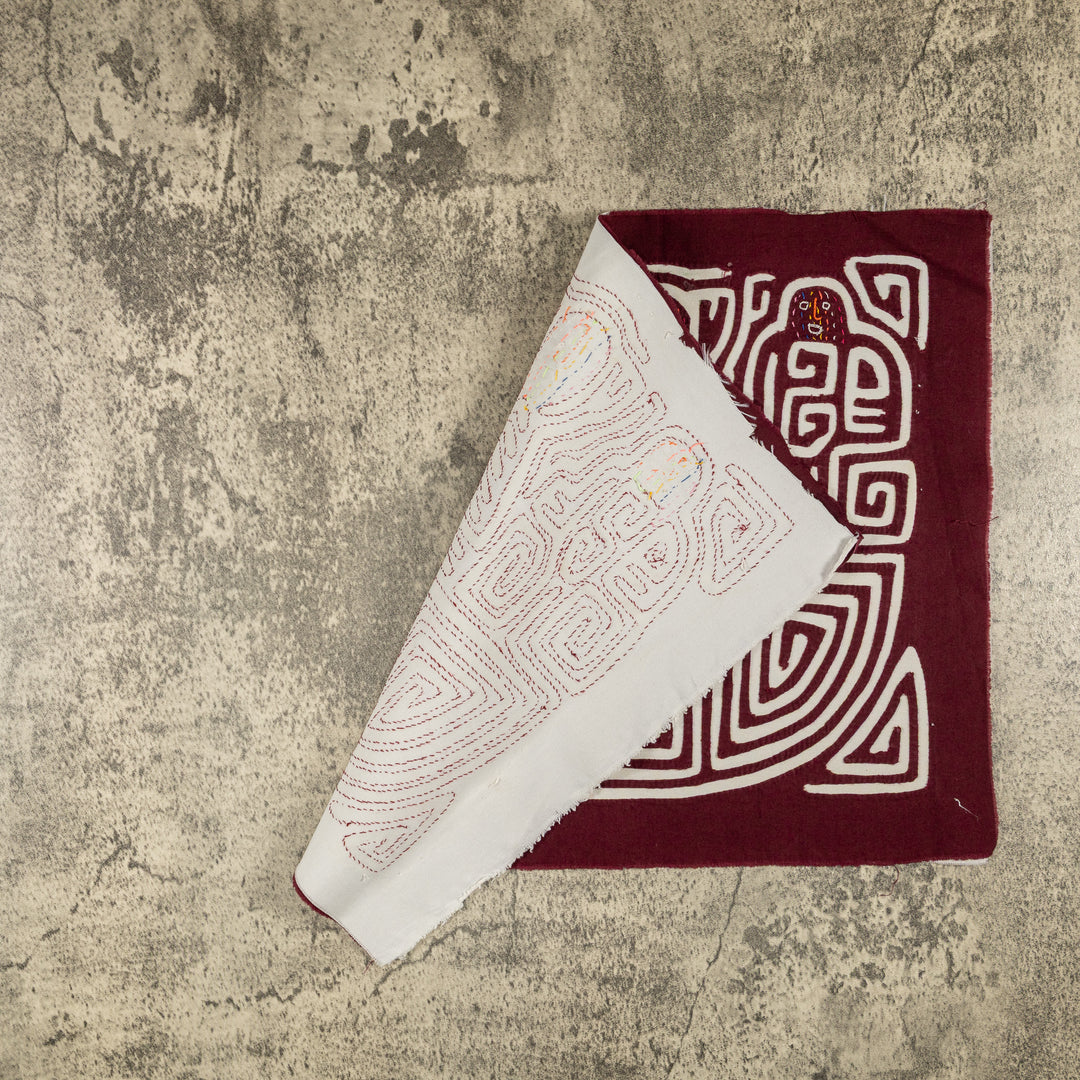 Burgundy And White Ship Ahoy Mola