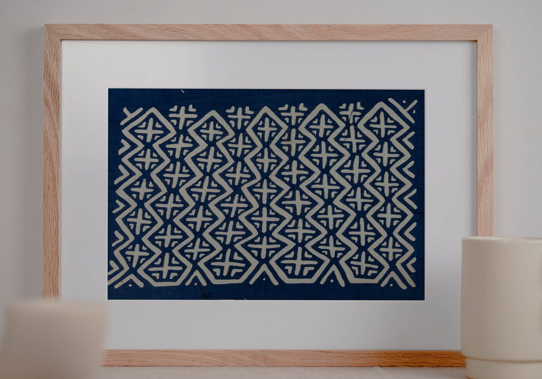 Blue And White Classic Design Mola