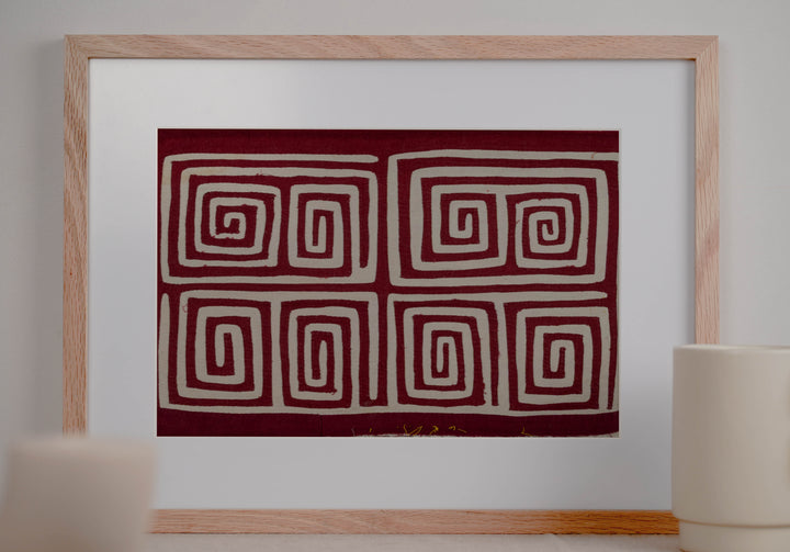 Burgundy And White Classic Design Mola
