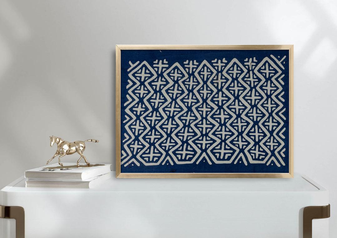 Blue And White Classic Design Mola