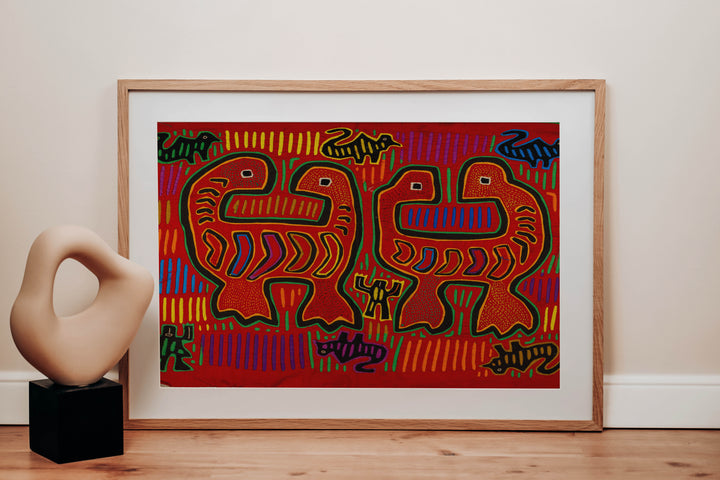Face To Face Museum Quality Mola