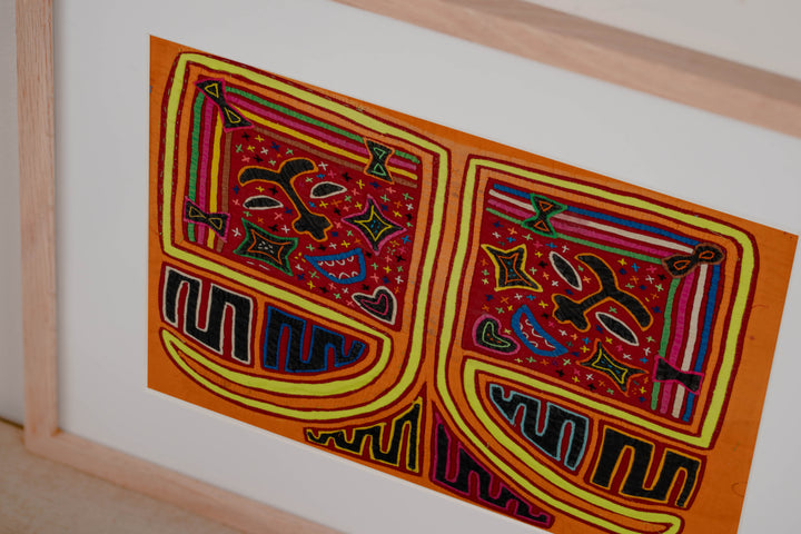 Vintage Orange Kite Mola
