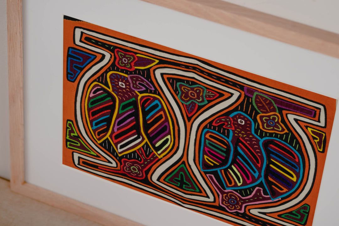 Orange And White Birdcage Mola