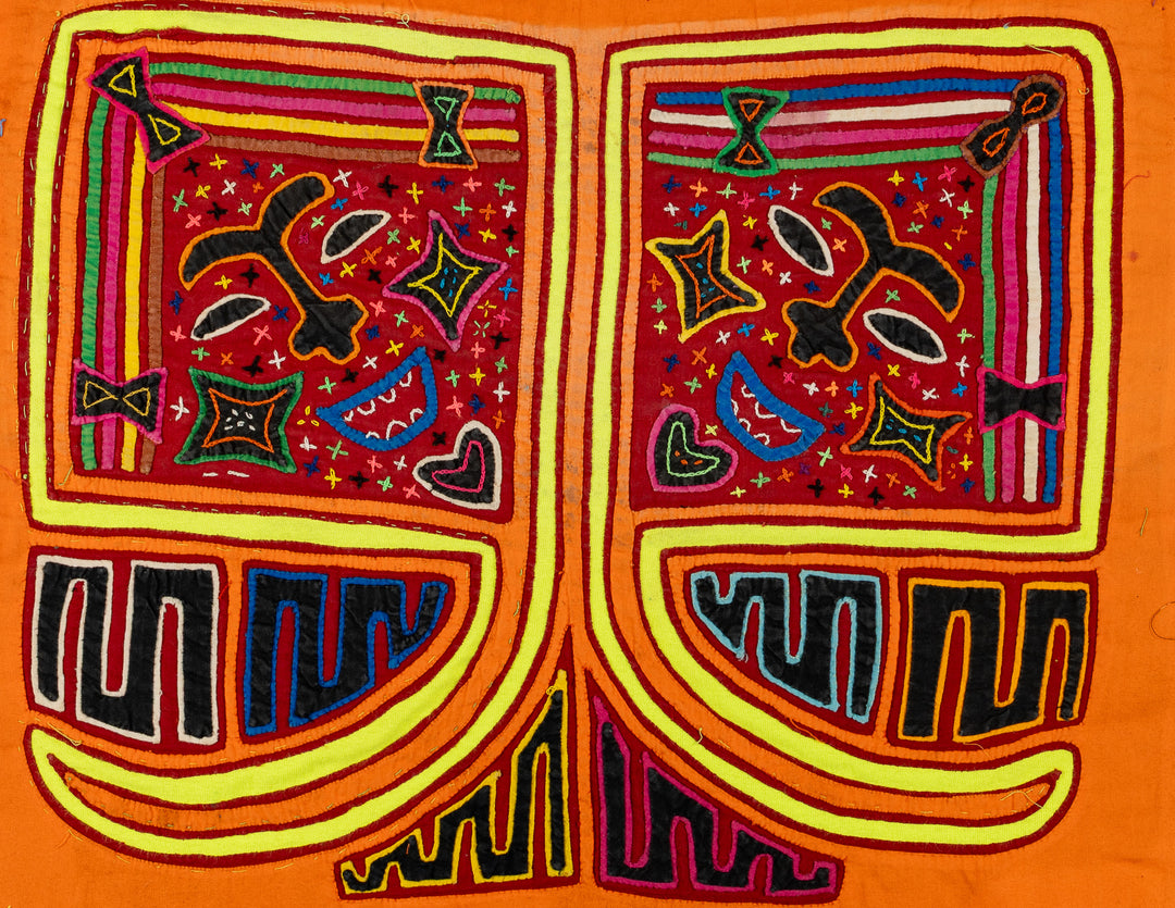 Vintage Orange Kite Mola