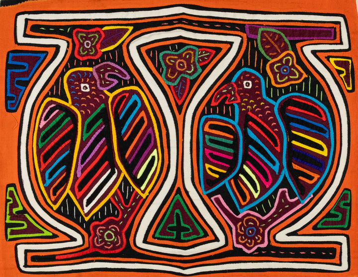 Orange And White Birdcage Mola