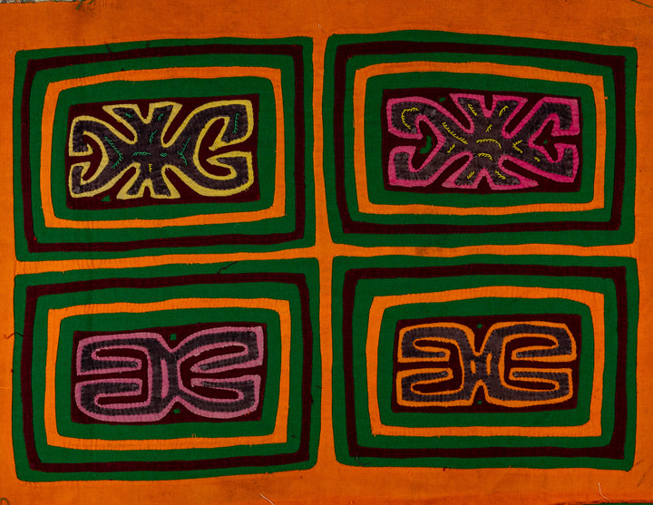 Vintage Orange And Green Classic Design Mola