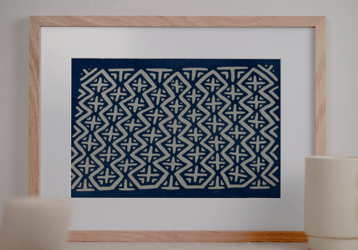 Blue And White Classic Design Mola