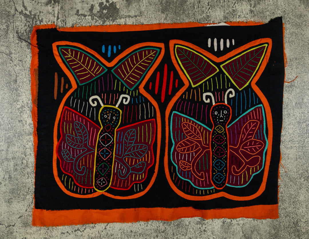 Black And Orange Butterfly Mola