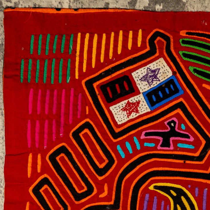 Panama Flag Patriotic Museum Quality Mola