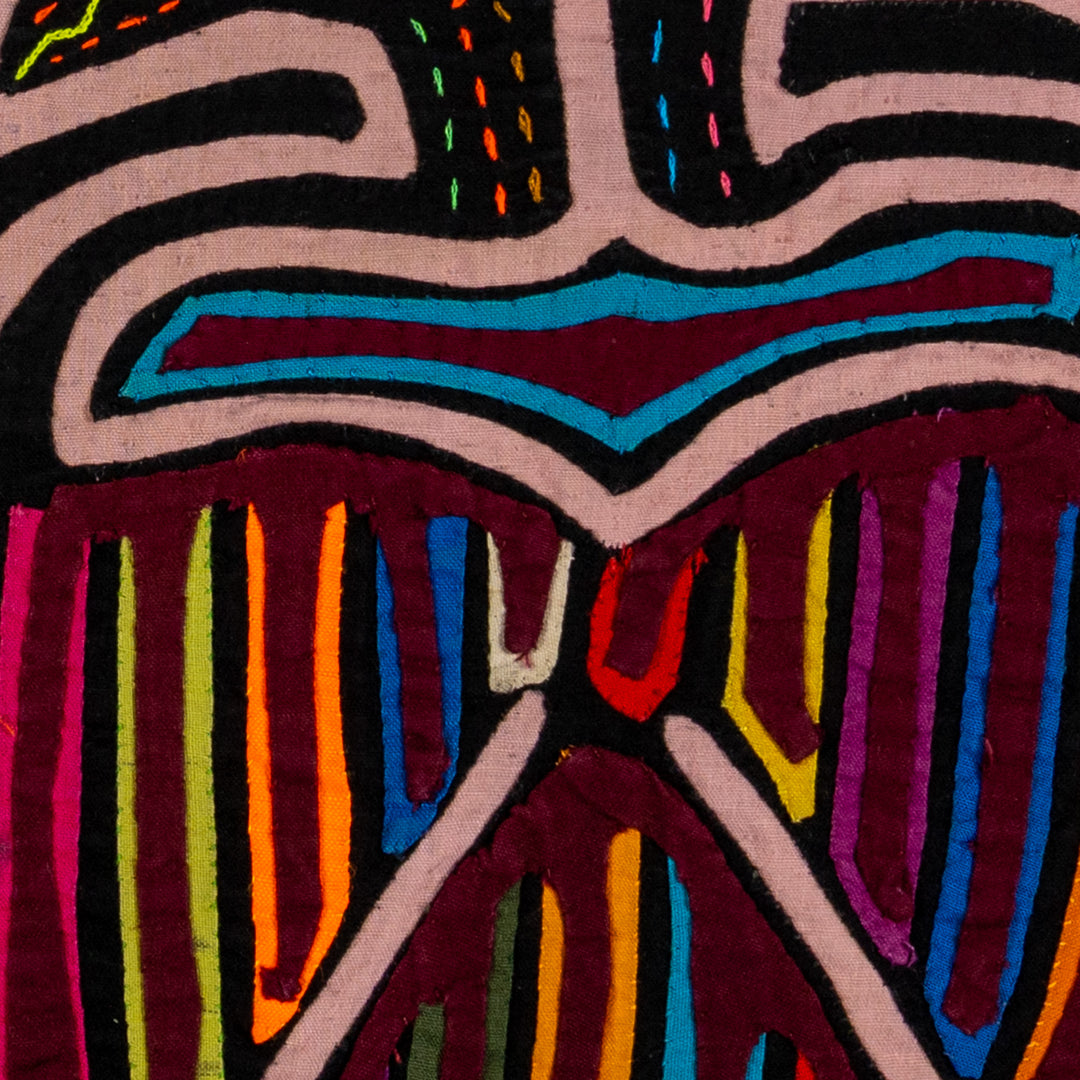 Rainbow Color Bird Optical Illusion Mola