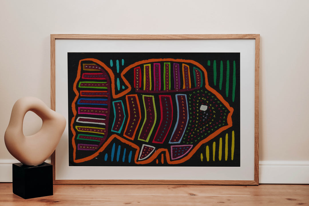Black And Orange Tropical Fish Mola