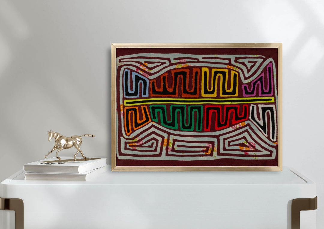Burgundy And Gray Classic Design Mola