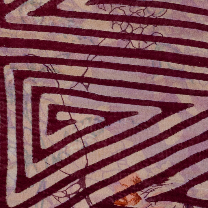 Vintage Maroon And White Classic Design Mola