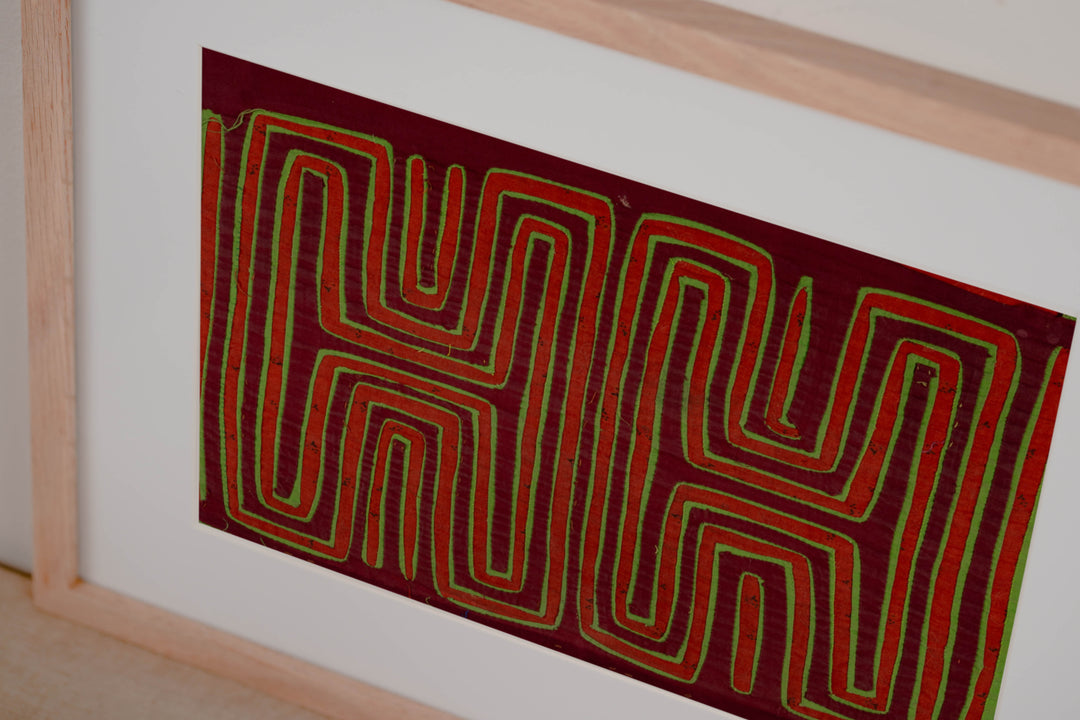 Vintage Orange Green And Maroon Classic Design Mola
