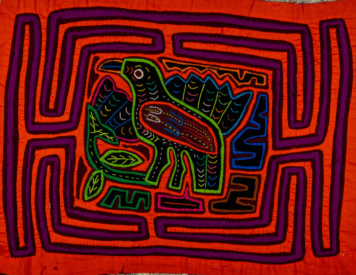 Orange And Purple Birdcage Mola