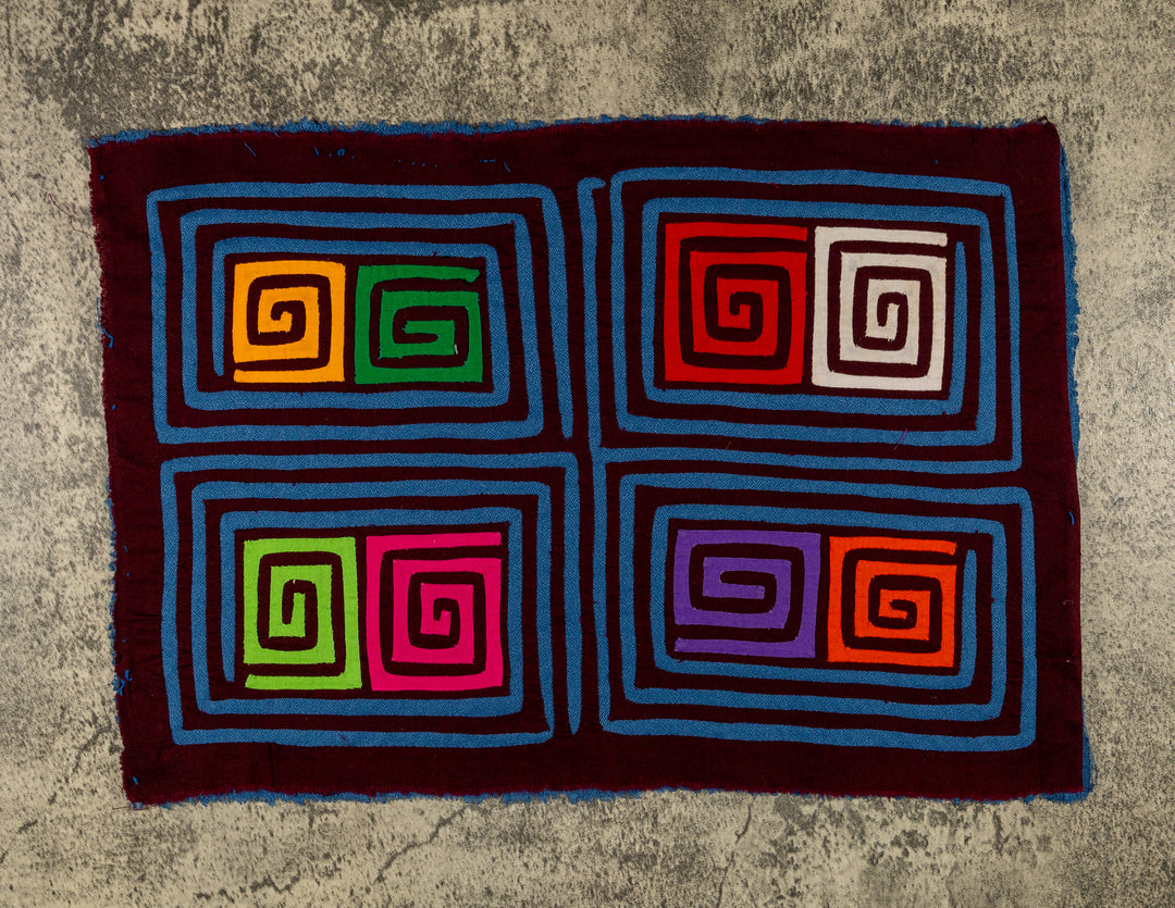 Maroon And Blue Classic Design Mola