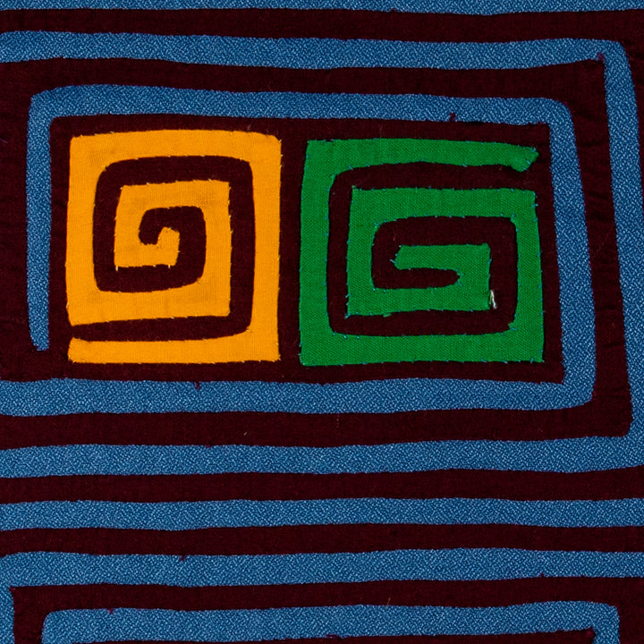 Maroon And Blue Classic Design Mola