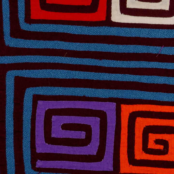 Maroon And Blue Classic Design Mola