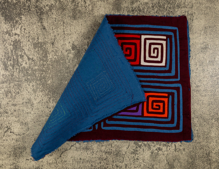Maroon And Blue Classic Design Mola