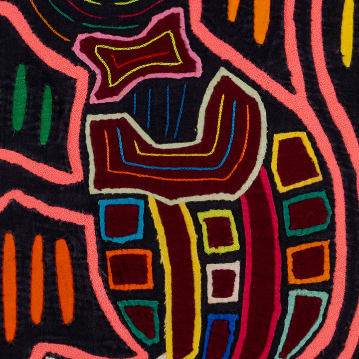 Neon Orange Moon Howling Puppy Dog Mola