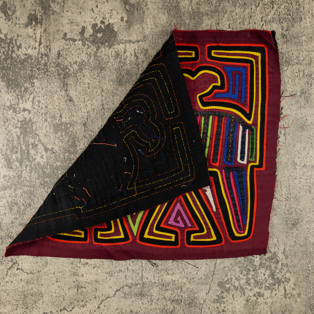 Black Yellow And Maroon Estranged Couple Mola