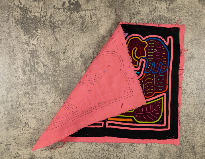 Black And Pink Parrot Bird Mola