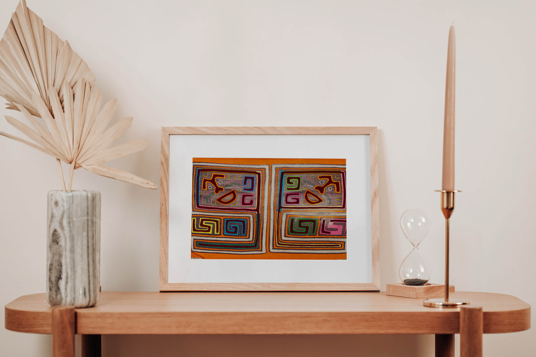 Vintage Orange Kite Mola