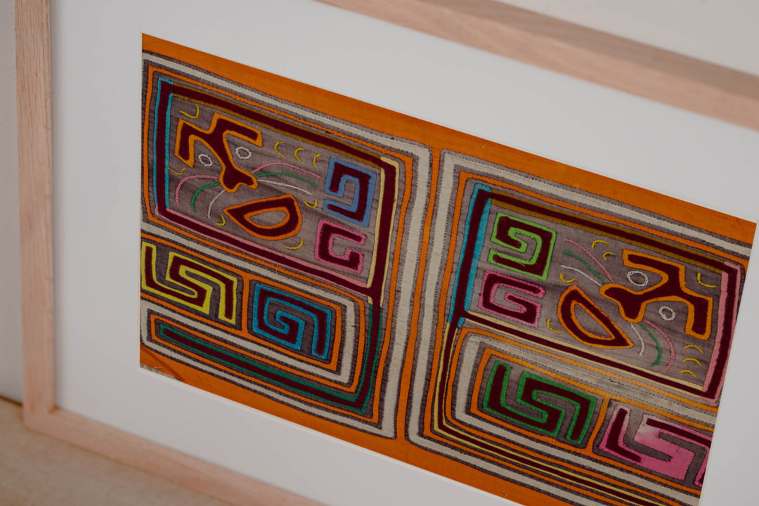 Vintage Orange Kite Mola