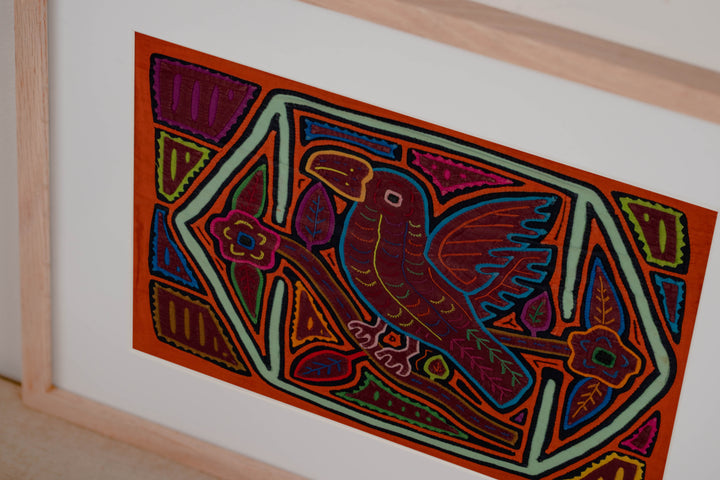 Orange And White Parrot Birdcage Mola
