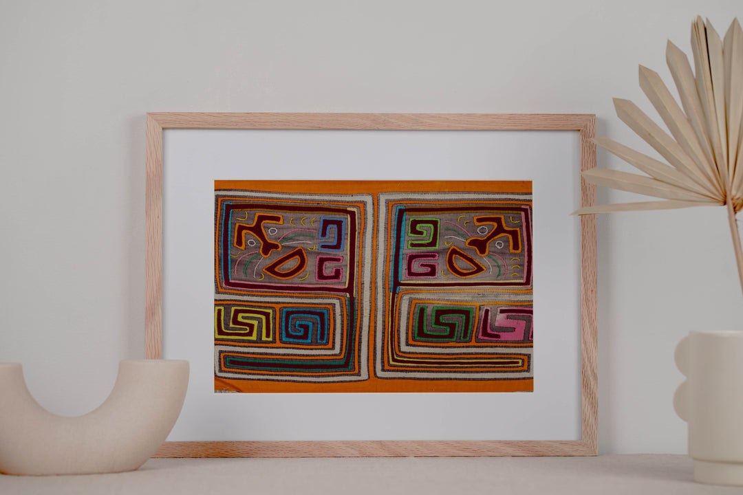 Vintage Orange Kite Mola