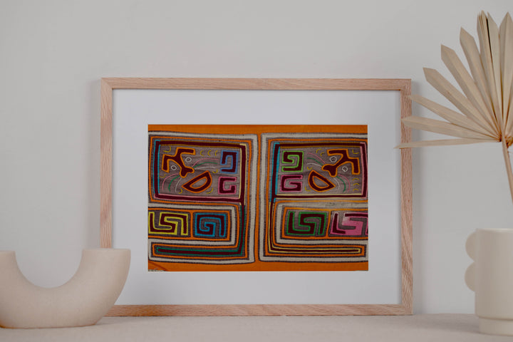 Vintage Orange Kite Mola