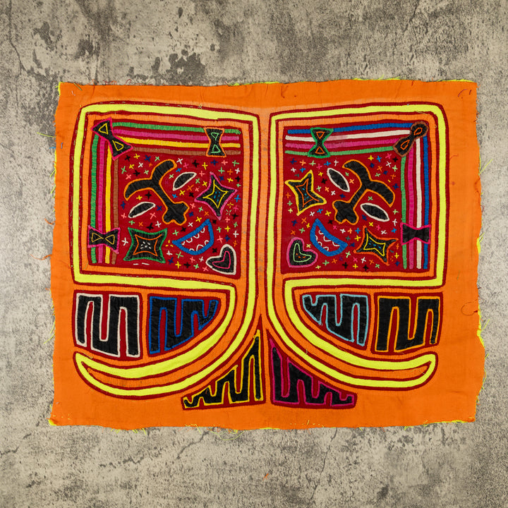 Vintage Orange Kite Mola