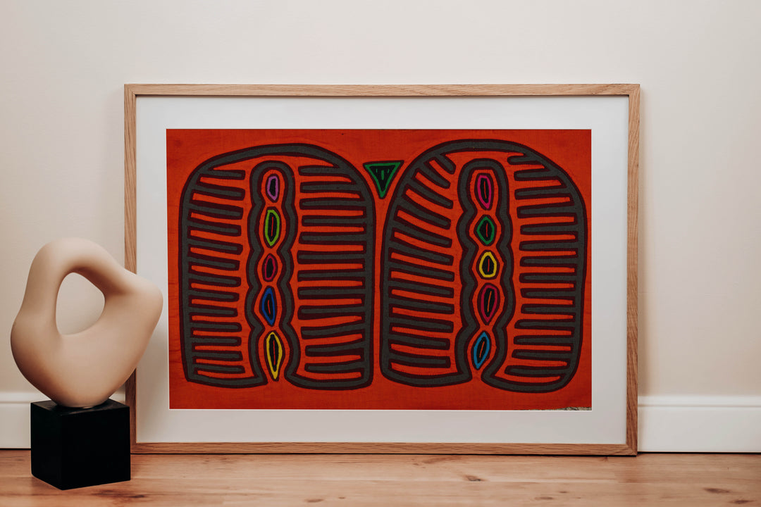 Orange And Green Classic Design Mola
