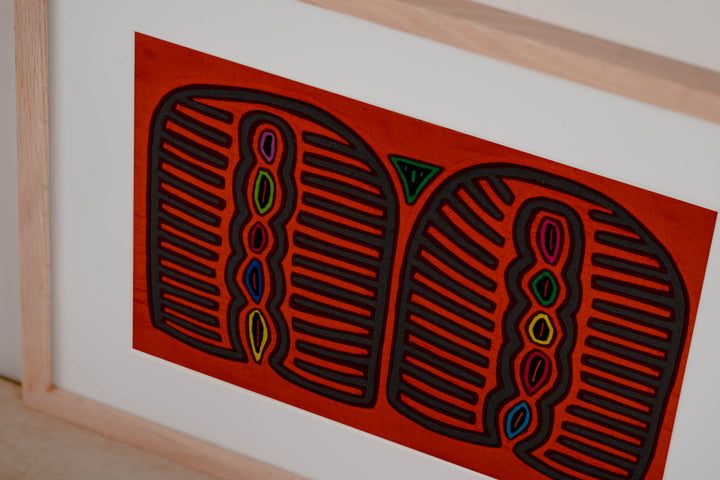Orange And Green Classic Design Mola