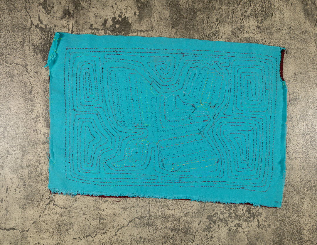 Burgundy And Turquoise Peace Dove Mola