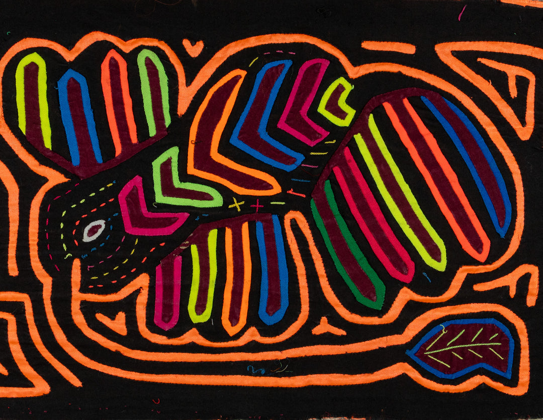 Neon Orange Bumbling Bumblebee Mola