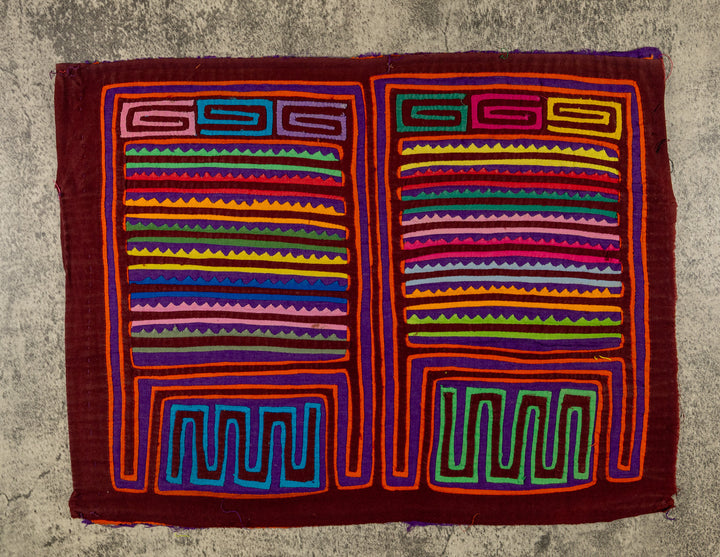 Rainbow Of Color Washboard Mola