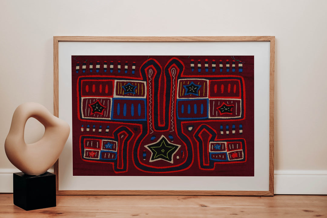 Patriotic Panamanian Flag Mola
