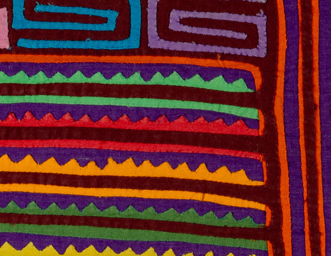 Rainbow Of Color Washboard Mola