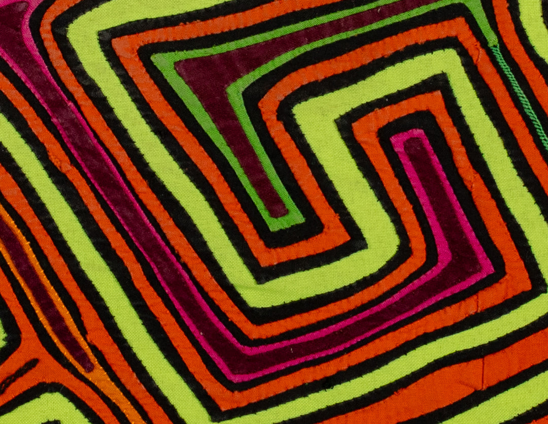 Orange And Chartreuse Classic Design Mola