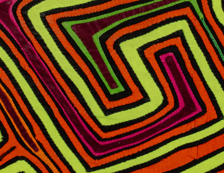 Orange And Chartreuse Classic Design Mola