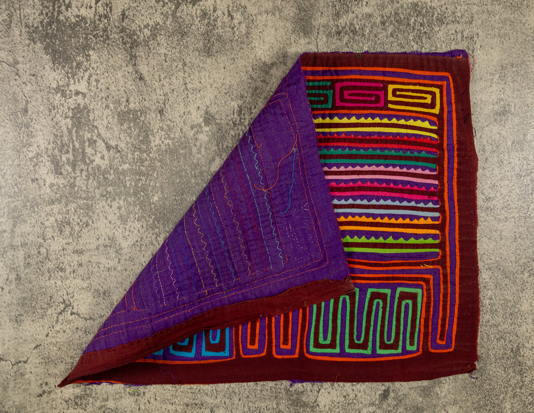Rainbow Of Color Washboard Mola