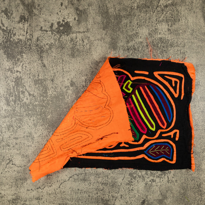 Neon Orange Bumbling Bumblebee Mola