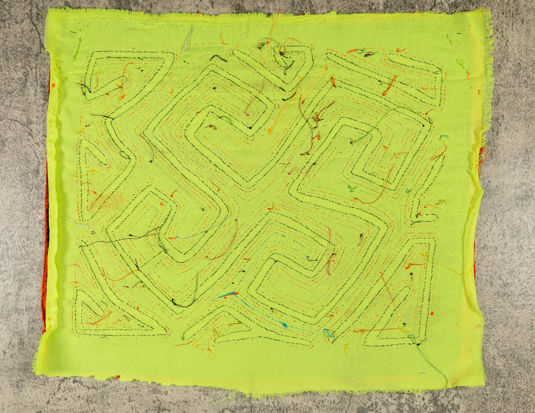 Orange And Chartreuse Classic Design Mola