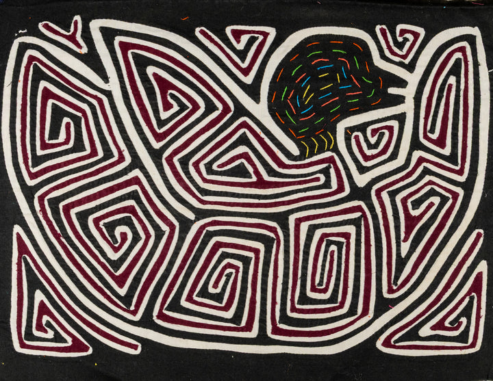 Black White And Maroon Duck Mola