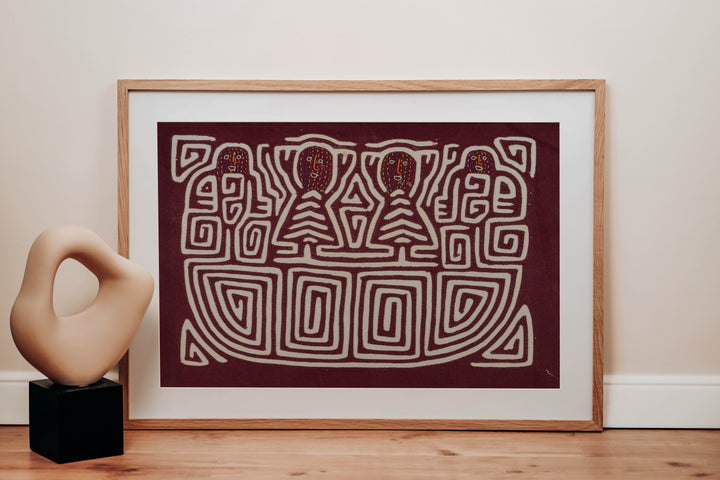 Burgundy And White Ship Ahoy Mola