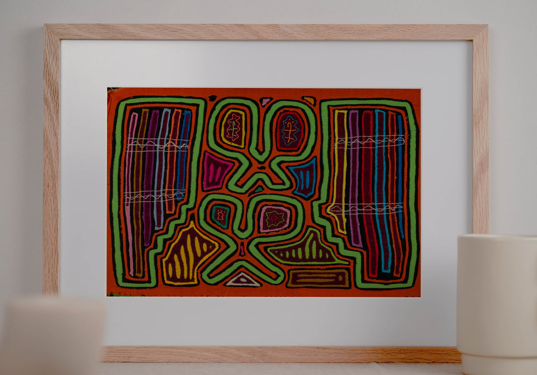 Orange And Green Macaras And Flute Mola