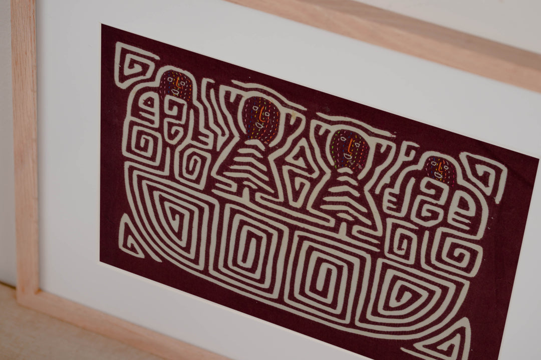 Burgundy And White Ship Ahoy Mola